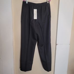 Alfred Dunner Pants Navy Proportioned Short Casual Petite 8 Womens